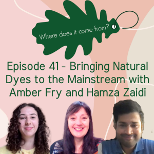 Episode 41 Bringing Natural Dyes to the Mainstream with Amber Fry and Hamza Zaidi