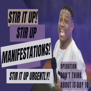 STIR IT UP! (STIR UP MANIFESTATIONS! STIR IT UP URGENTLY!)