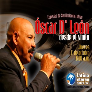 ESPECIAL SENTIMIENTO LATINO - OSCAR D' LEON 01 OCTUBRE 20