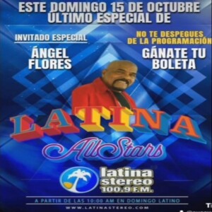 DOMINGO LATINO ESPECIAL DE LATINA ALL STARS 38 AÑOS INVITADO ORQUESTA COLON DOMINGO 01 DE OCTUBRE DE 2023