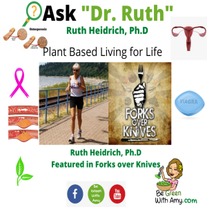 ”Dr. Ruth” Heidrich -Appeared in ”Forks Over Knives”, talks about sex, reversing breast cancer and more!