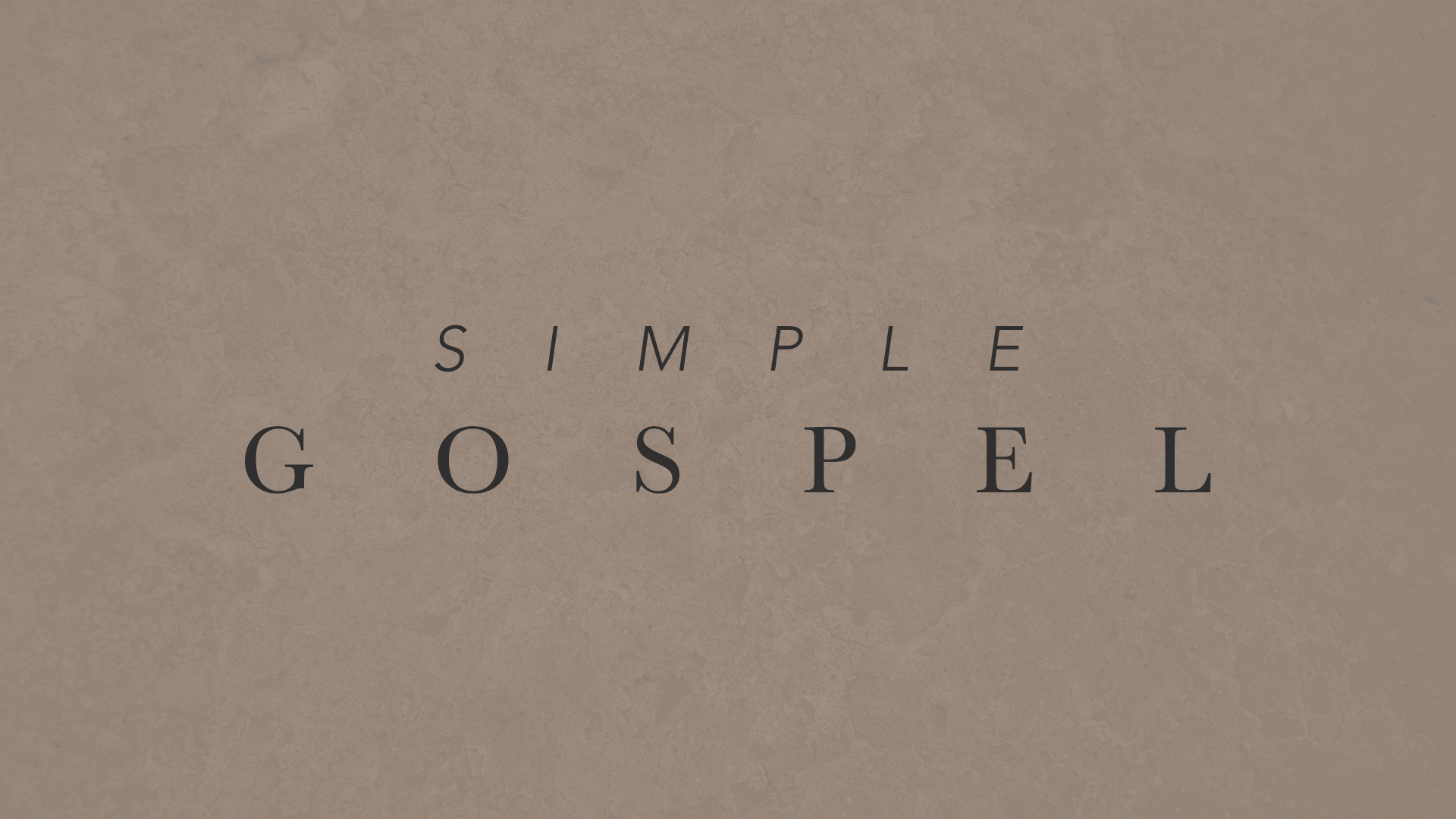 Simple Gospel: A Simple Question
