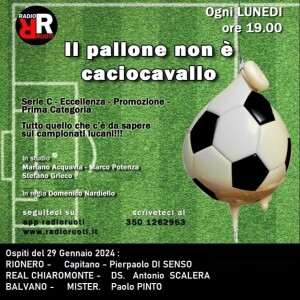 𝗜𝗟 𝗣𝗔𝗟𝗟𝗢𝗡𝗘 𝗡𝗢𝗡 𝗘' 𝗖𝗔𝗖𝗜𝗢𝗖𝗔𝗩𝗔𝗟𝗟𝗢 del 29 Gennaio 2024. Ospiti Pierpaolo DI SENSO, Antonio SCALERA.