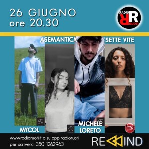 REWIND del 26 giugno 2023, In studio Flavia Pizzuti, Pasquale Errichetti e Domenico Carissimi. In regia Rocco dj.
