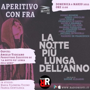 Aperitivo con Fra_Ospite Angelo Viggiano produttore esecutivo de ”la notte più lunga dell’anno”. in studio Maria Filomena Vicino