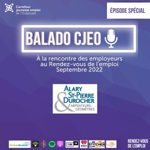 Employeurs au Rendez-vous de l’emploi - Septembre 2022 - Alary, St-Pierre & Durocher, arpenteurs-géomètres
