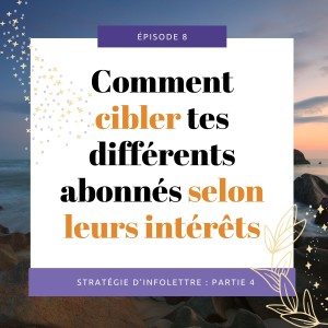 [08] Comment cibler l’envoi de tes infolettres selon ton audience