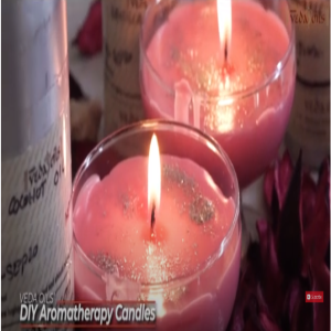 How to Make Candles with Essential Oils - DIY Scented Bees Wax Candles