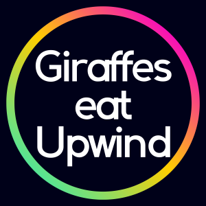Giraffes eat Upwind