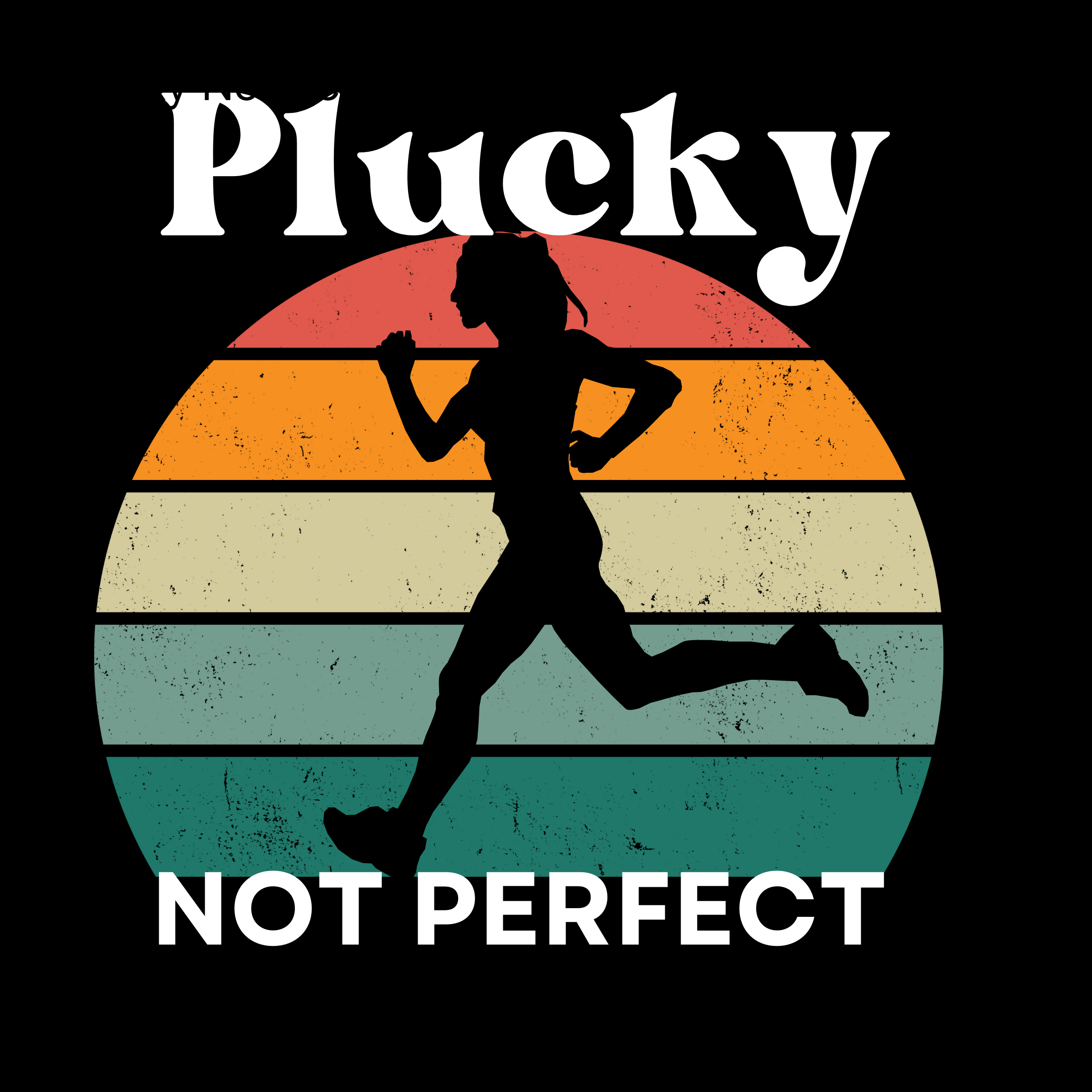 Logo of the podcast Plucky Not Perfect Podcast