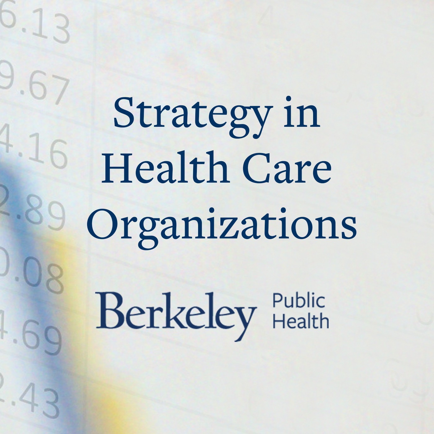 Strategy in Health Care Organizations
