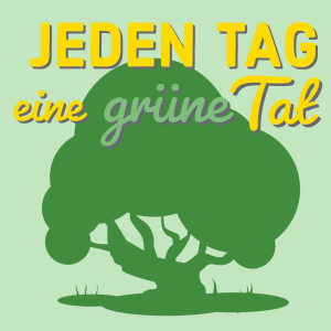 007-jTegT - mit Mehrweggläsern, nachhaltigem Spülmittel und einer Jutetüte im Flugmodus Bäume pflanzen