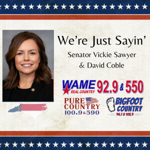 Senator Vickie Sawyer: Guest NC Senator Tim Moffitt