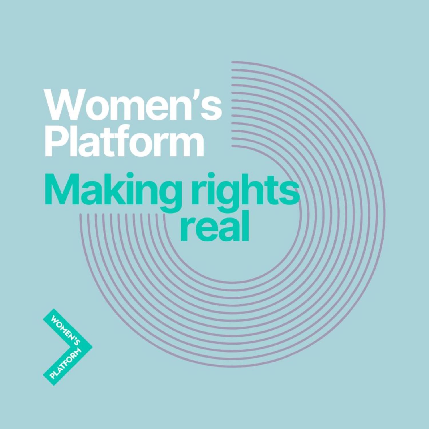 Making rights real: Women’s Platform podcast artwork