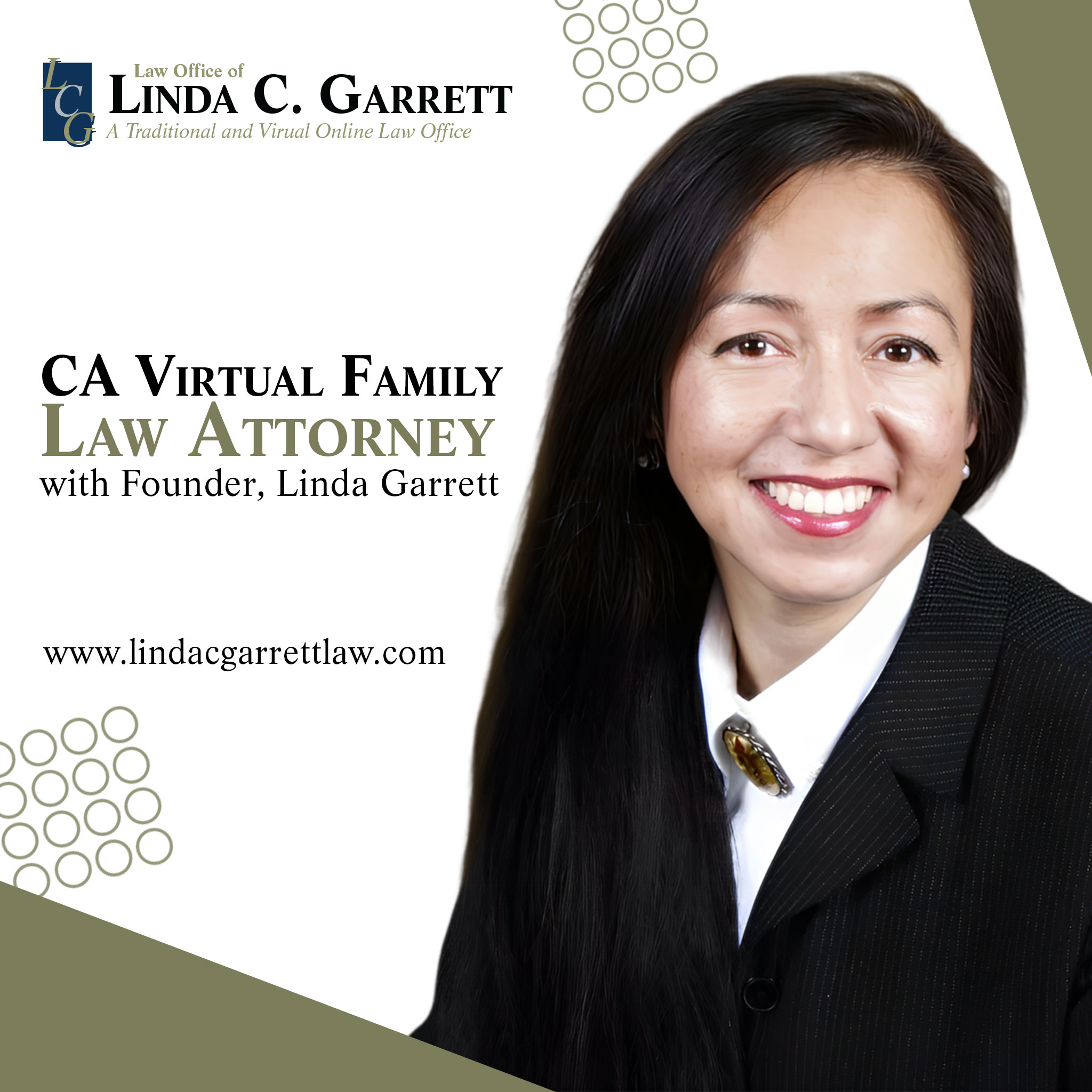 California Virtual Family Law Attorney With Founder Linda Garrett