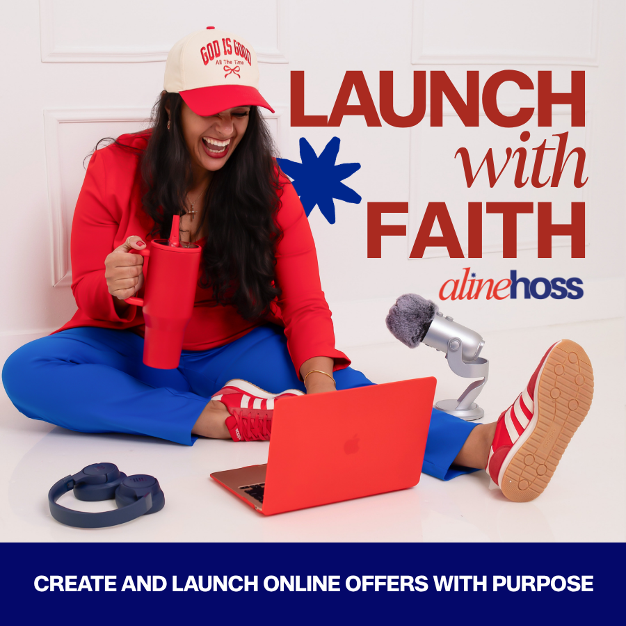 Launch With Faith Podcast | For Women Launching Online Offers with Purpose Driven Strategy podcast artwork
