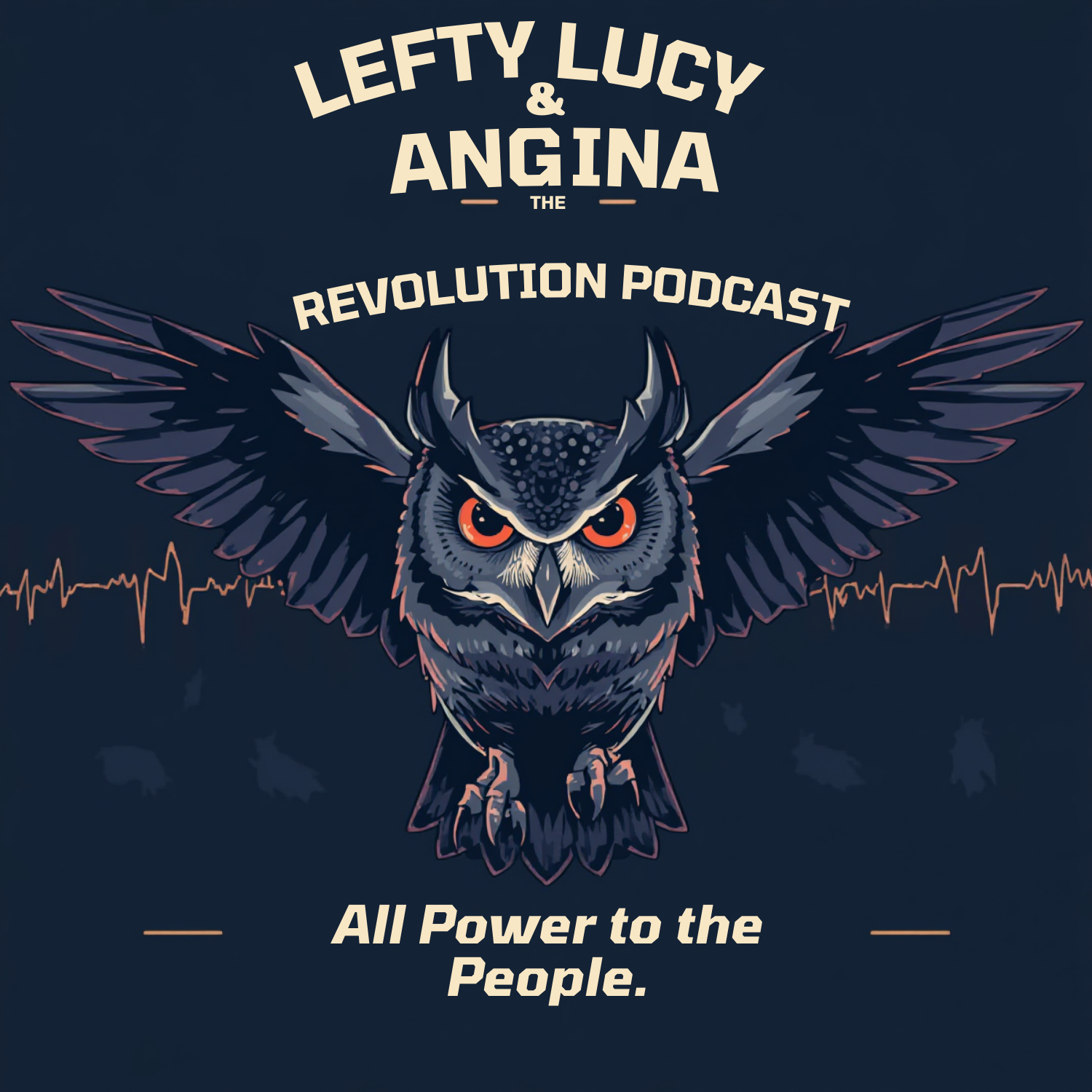 The Lefty Lucy & Angina Revolution podcast artwork