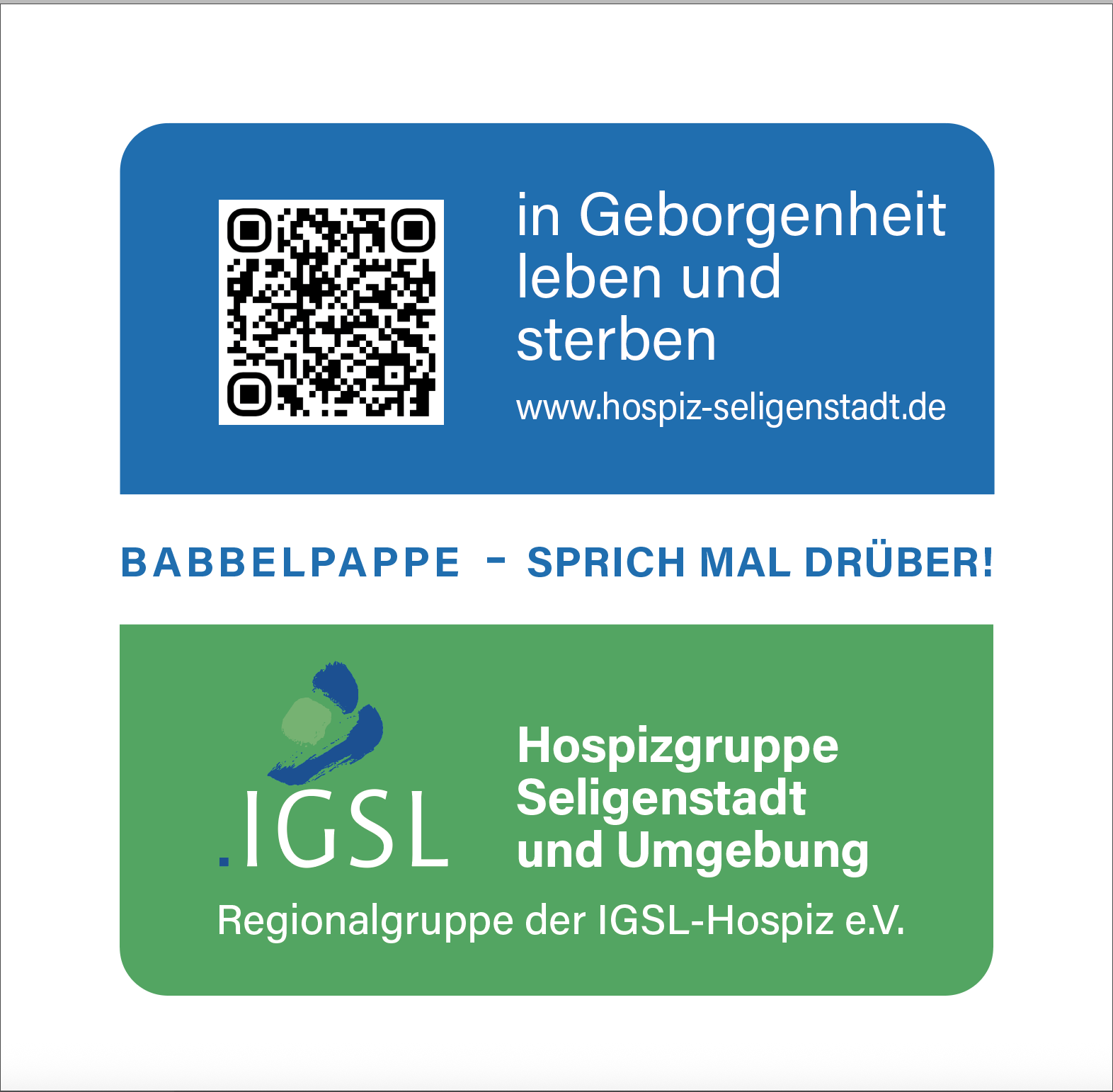 Babbelpappe - sprich mal drüber / Der Podcast der Hospizgruppe Seligenstadt und Umgebung