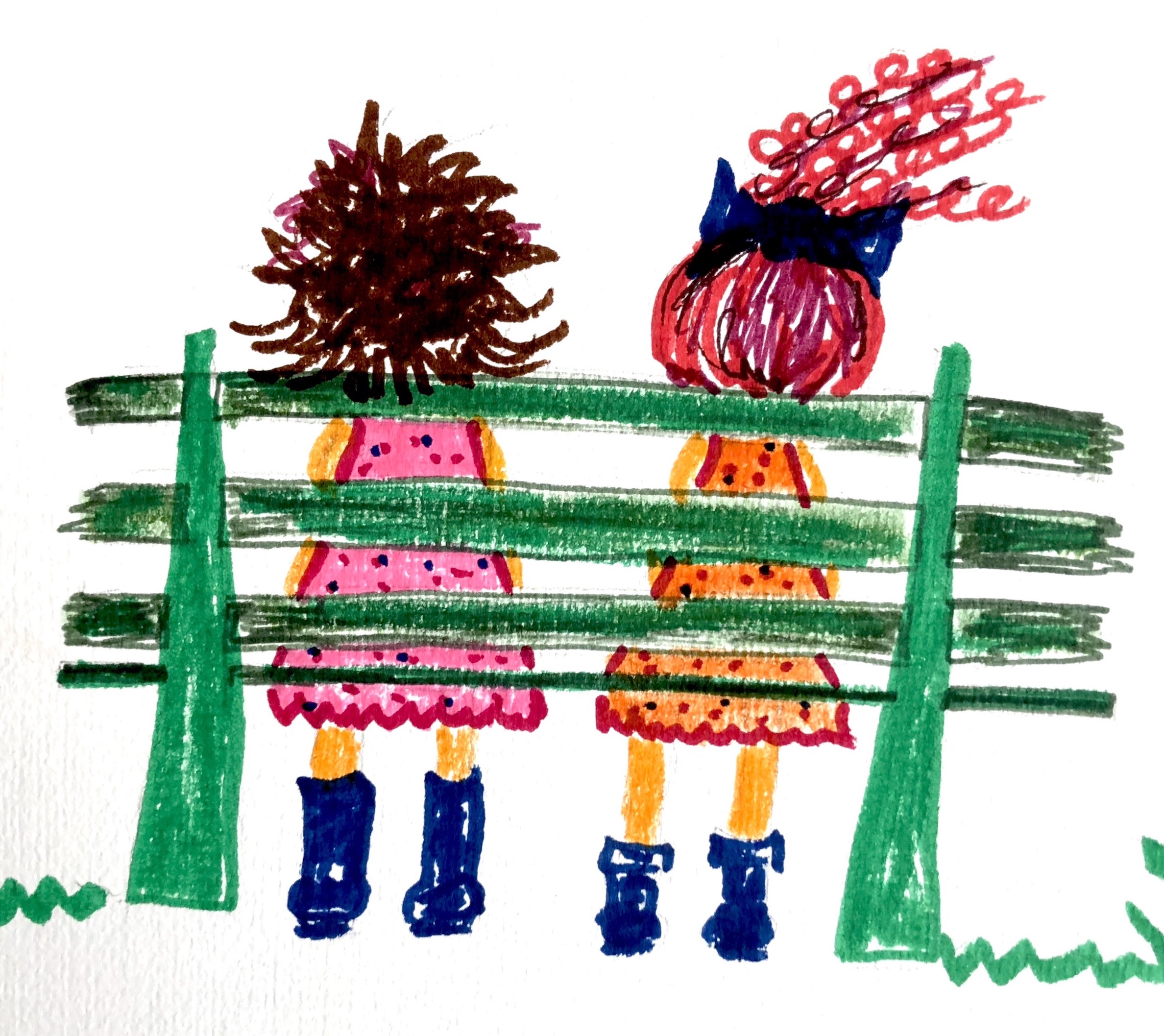 2 Girls on a Bench the Podcast Album Art
