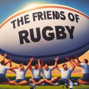The Friends of Rugby holds hands with Eddie Jones