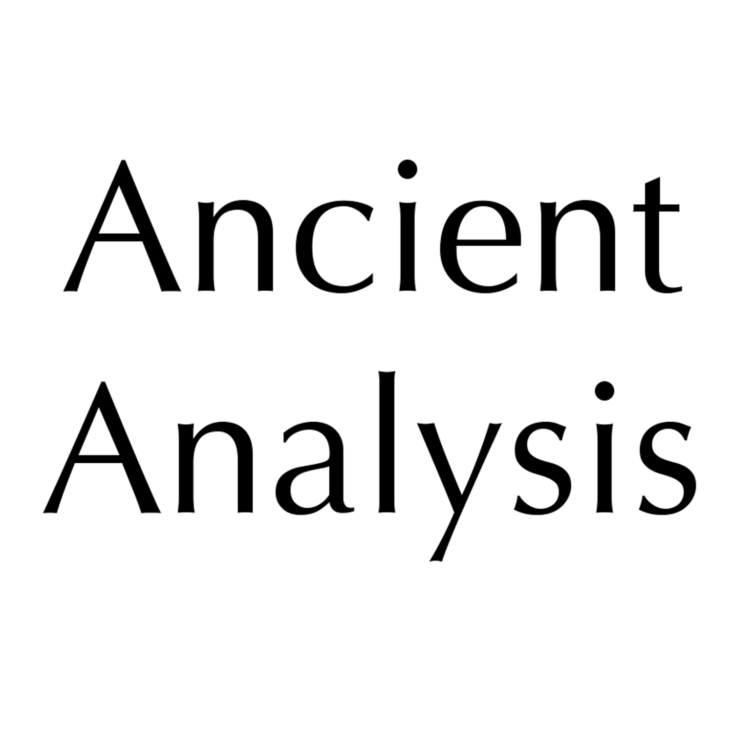 Ancient Analysis