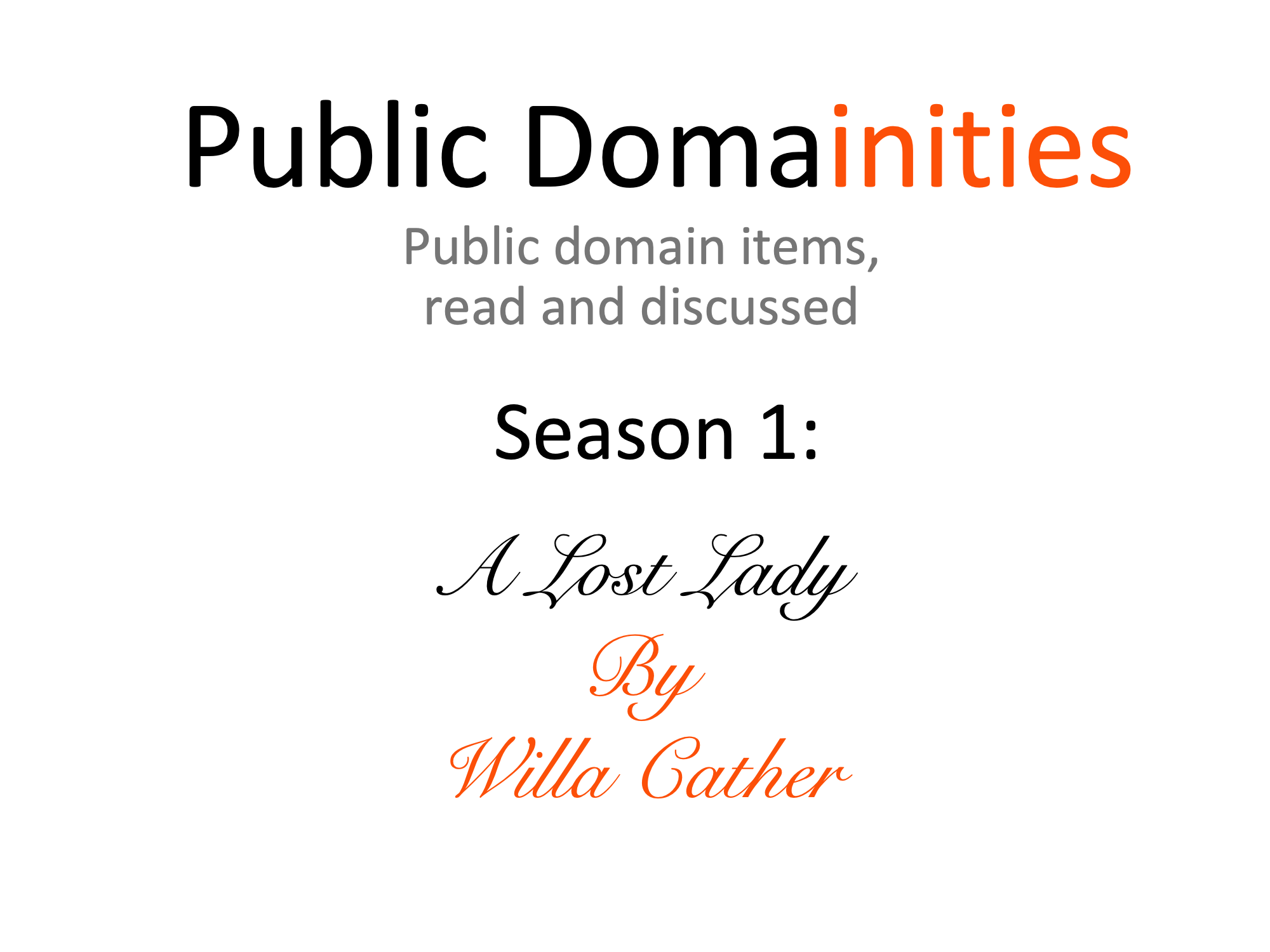 Public Domainities
