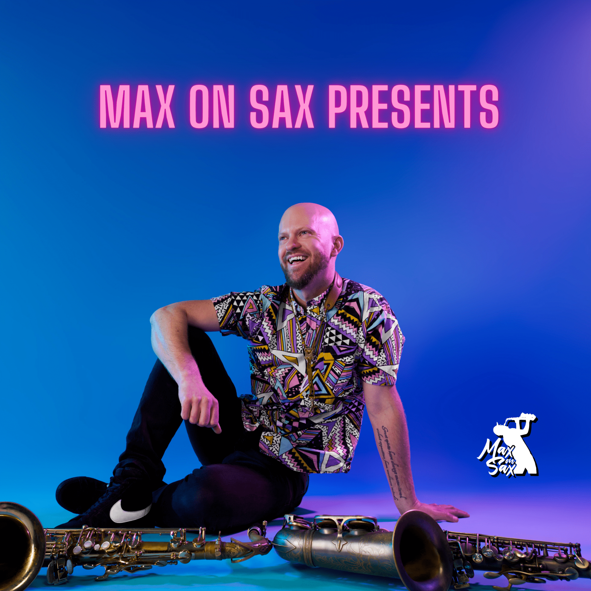 Max on sax presents