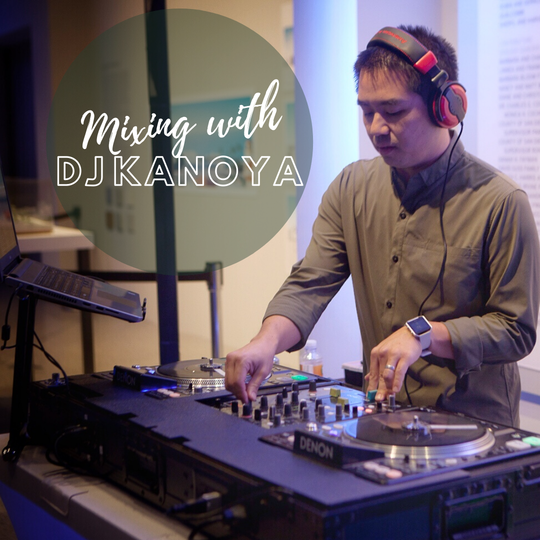 Mixing with DJ Justin Kanoya