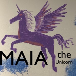 Maia the Unicorn Plays football