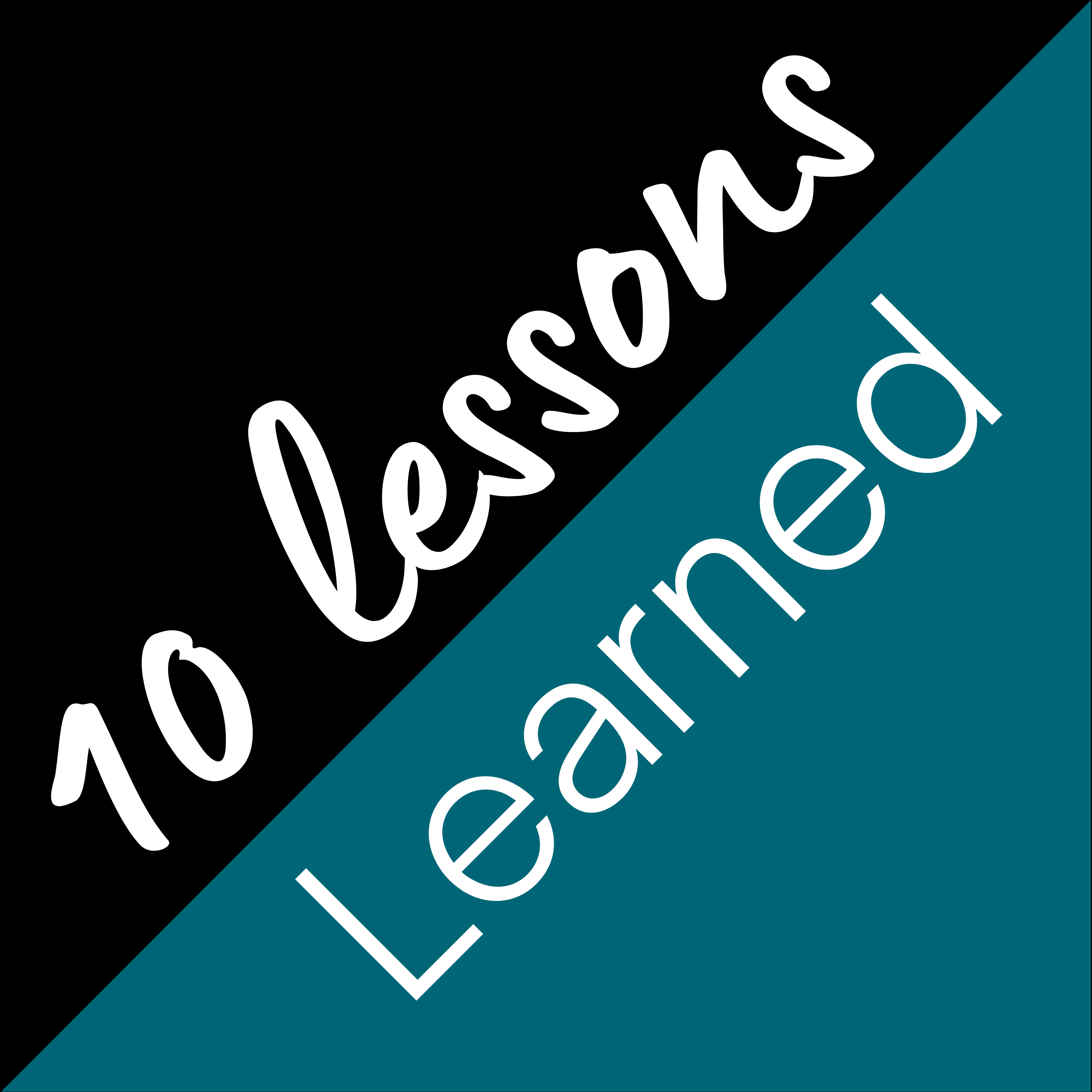 tenlessonslearned